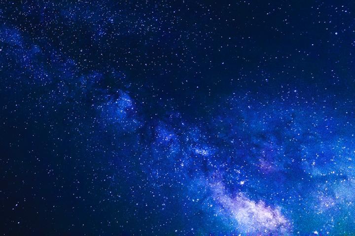 Milky Way Galaxy on clear dark night sky