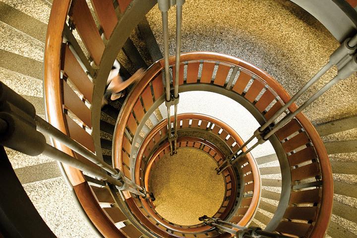 Stauffer spiral staircase