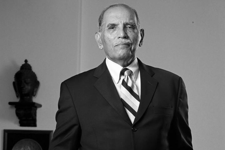 Black and white portrait of F. C. Kohli