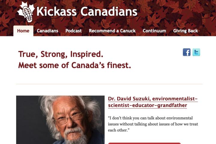 Kickass Canadian homepage