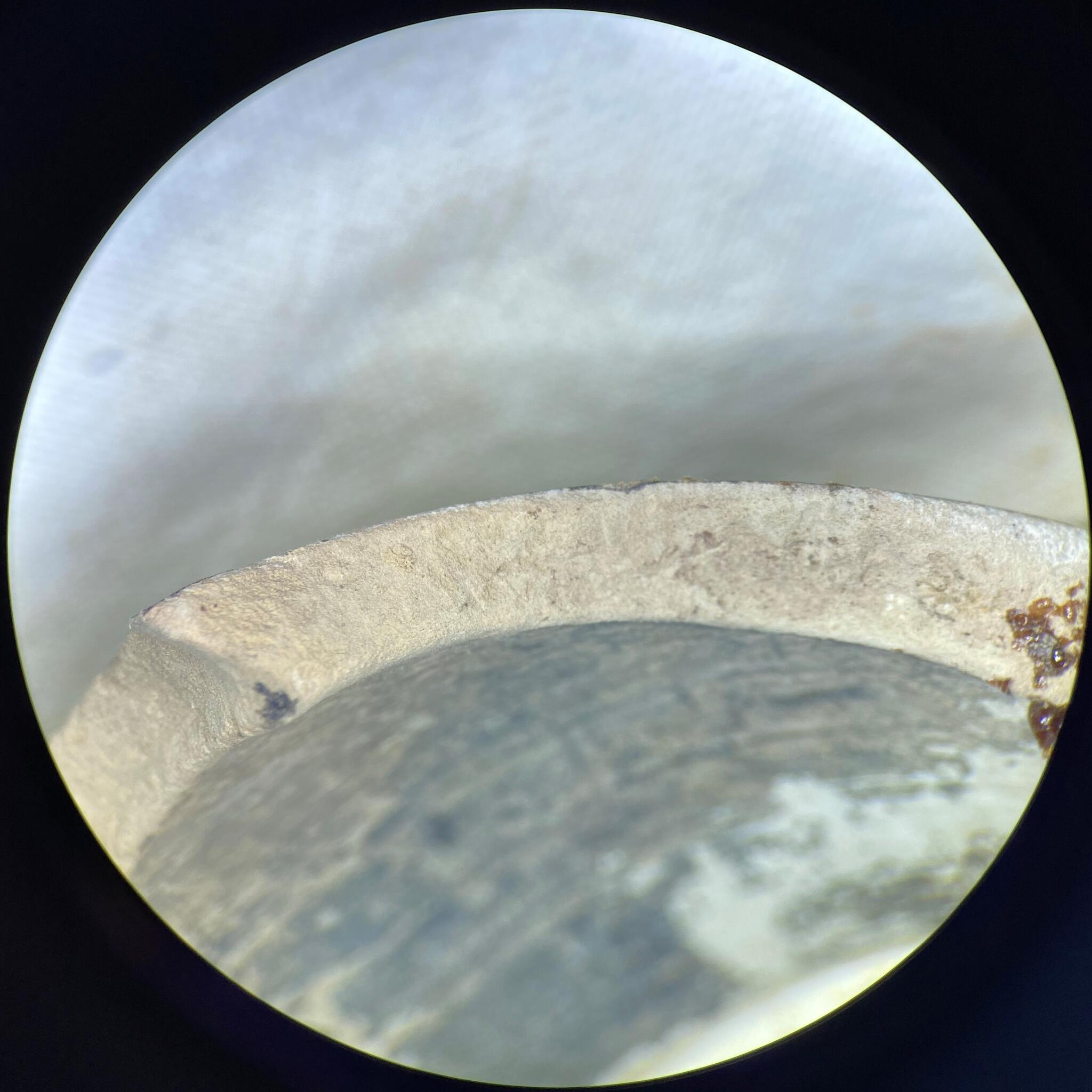 Shellac removed from lekythos DC 14