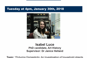 A poster that says "Grad Chat"