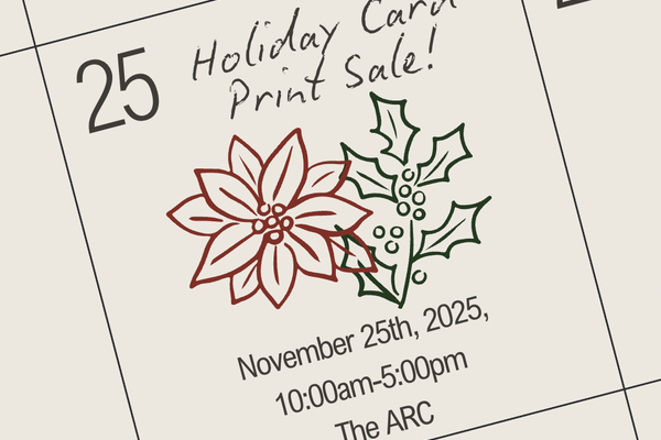 Holiday Card sale calendar page