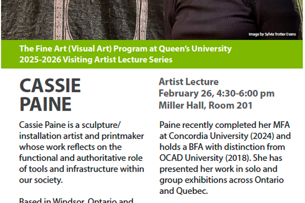 Visiting Artist Lecture poster