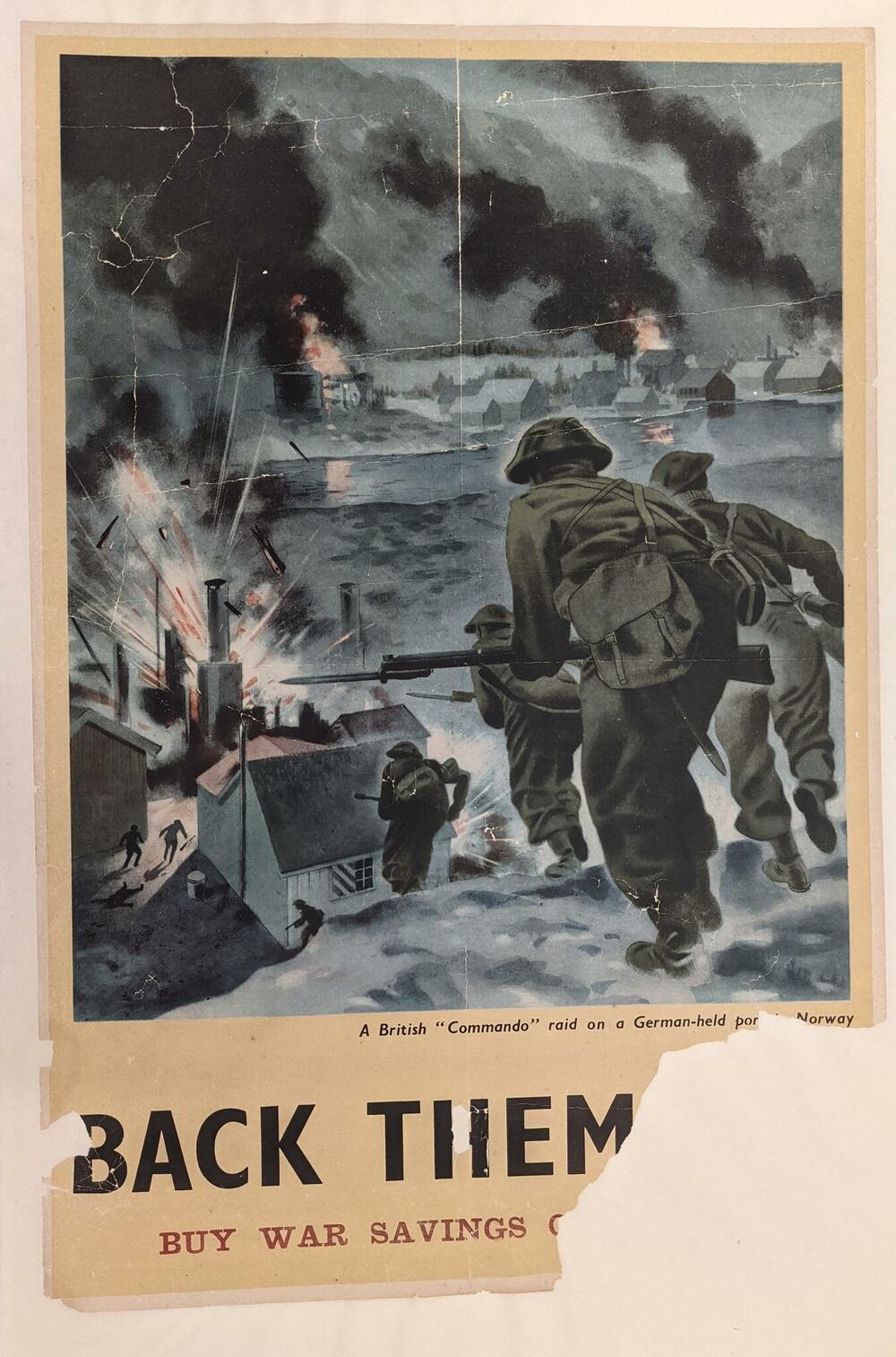 A restored British WWII propaganda poster