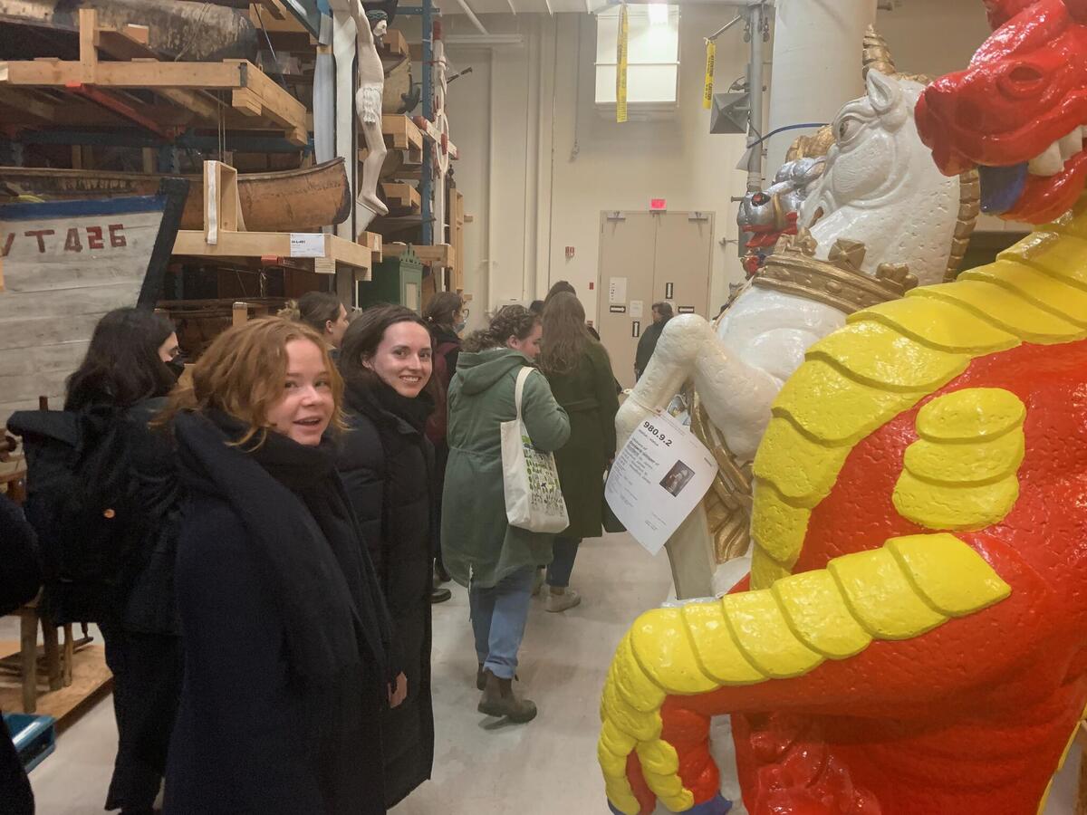 Art History graduate students tour Canadian Museum of History vaults