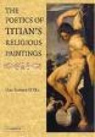 The Poetics of Titian's Religious Paintings book cover