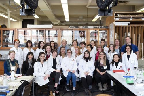 A group photo of lab employees