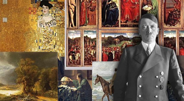 A picture with multiple pieces of art on it