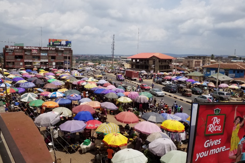 Queen's Art of Research 2020 winner "Under the Umbrella" by Dr. Grace Adeniyi-Ogunyankin.
