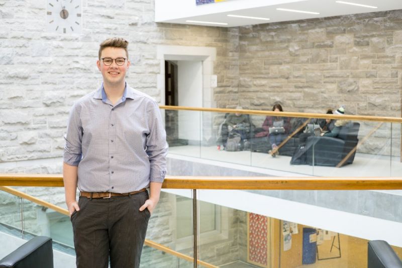 Sam Hiemstra plans to use his time as rector to strengthen connections between students and the Kingston community. (Supplied photo)
