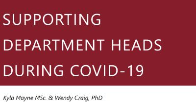 Supporting Department Heads During COVID-19
