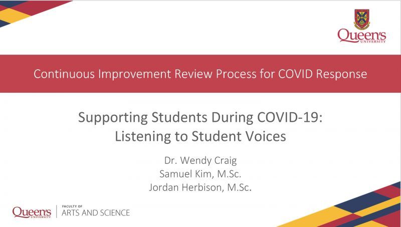 Supporting Students During COVID-19: Listening to Student Voices