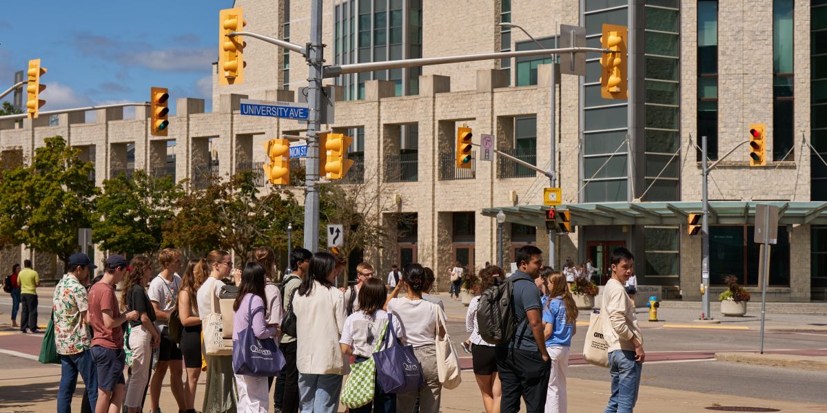 International students on Queen's campus