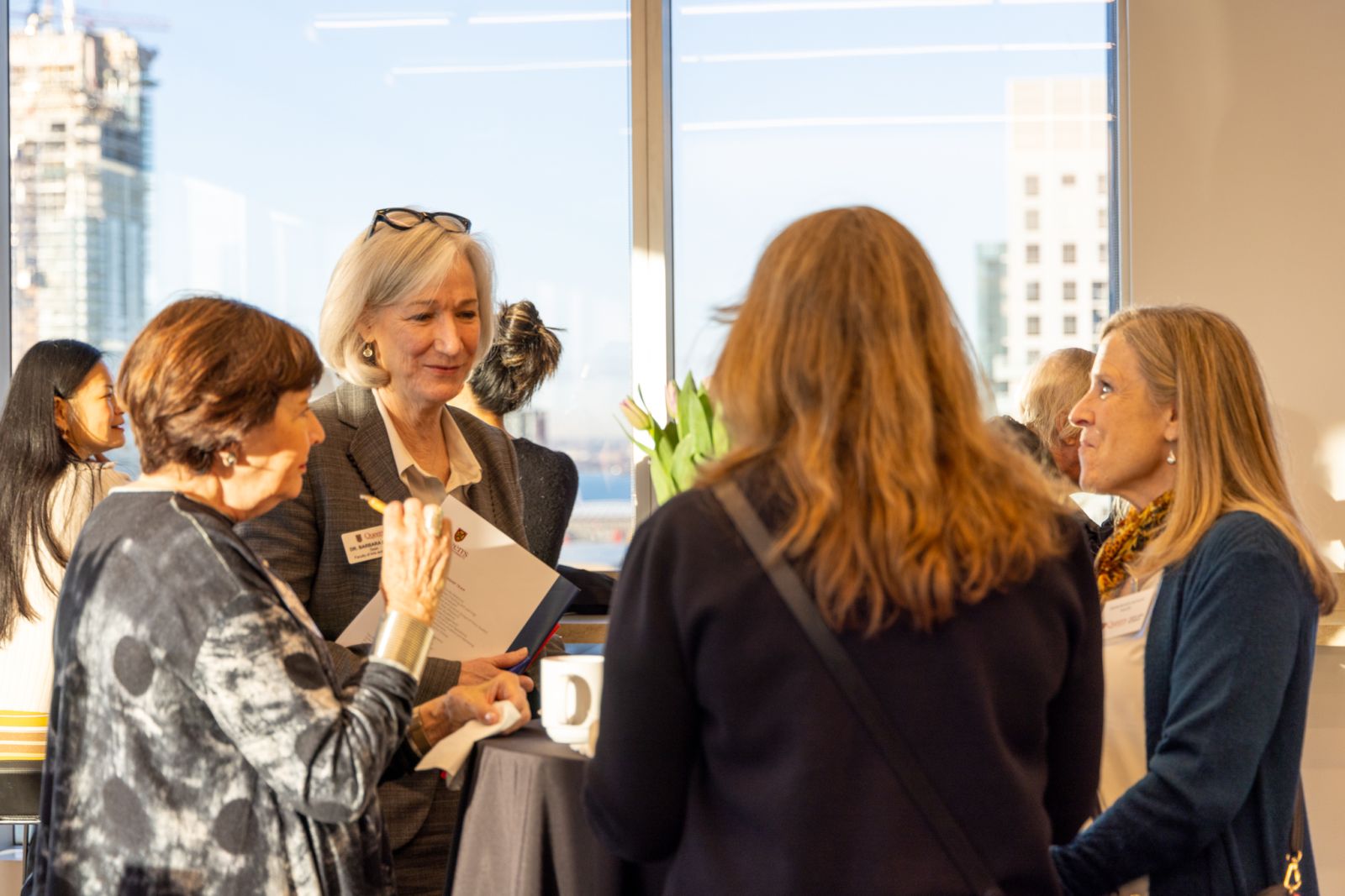 Dean Barbara Crow and alumni at ElevateHer