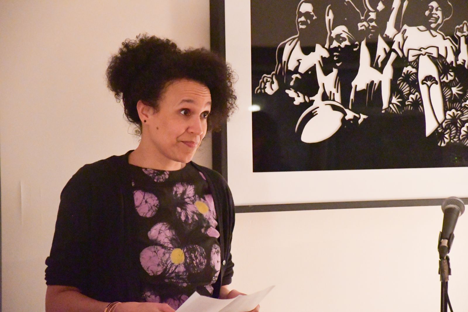 Vanessa Thompson speaking at the event