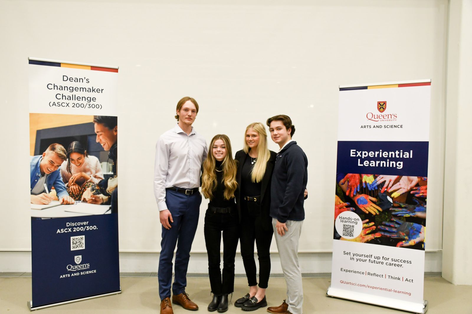 Left to right: Noah Gandl Black, Tess Ruby, Ben Stevens and Ruby Wall of OSH. 