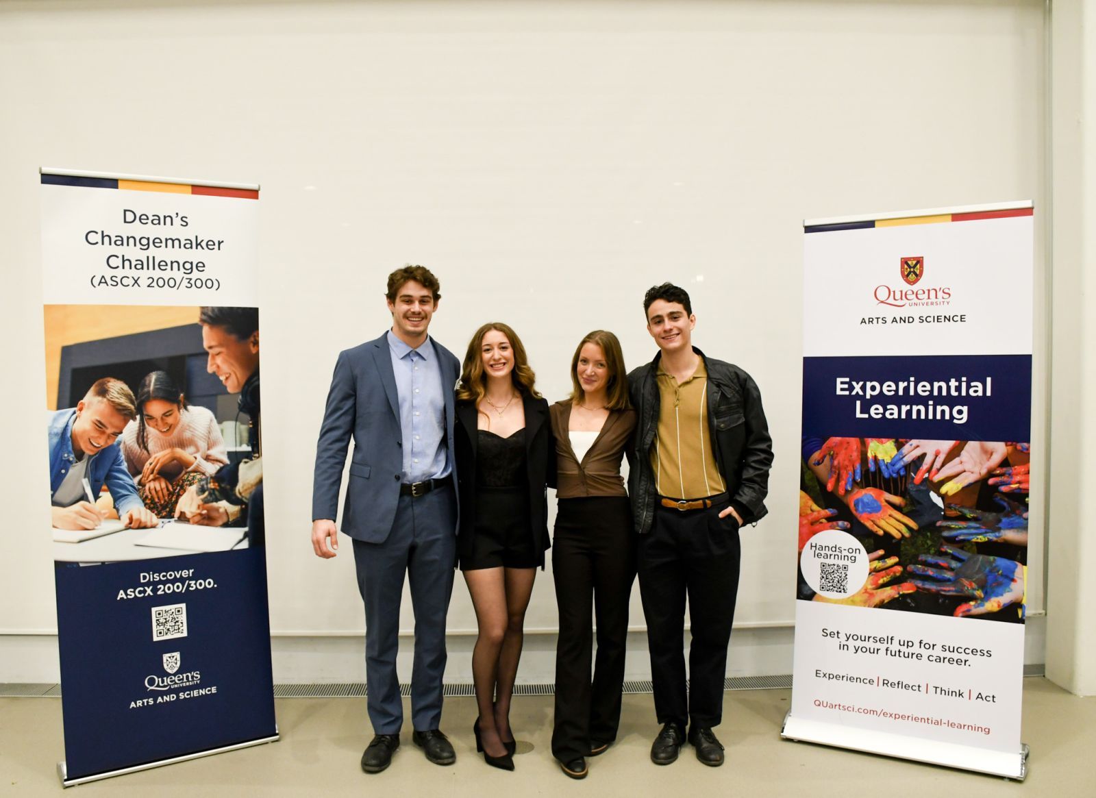 Left to right: Maverick Labie, Erika Spagnuolo, Kaylee Darlington and Scott Fordham of Wholistic Wealth. 