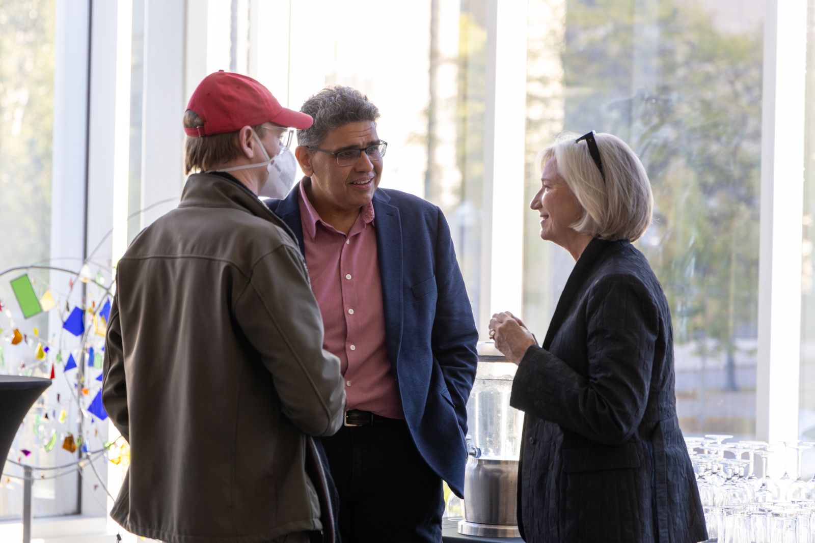 Dean Barbara Crow and alumni at Elevate Kingston