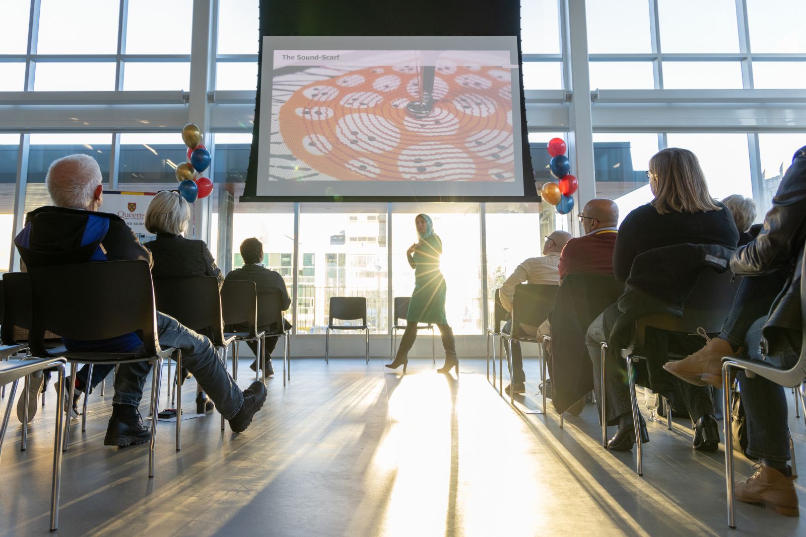 Dr Sara Nabil presenting at Elevate Kingston