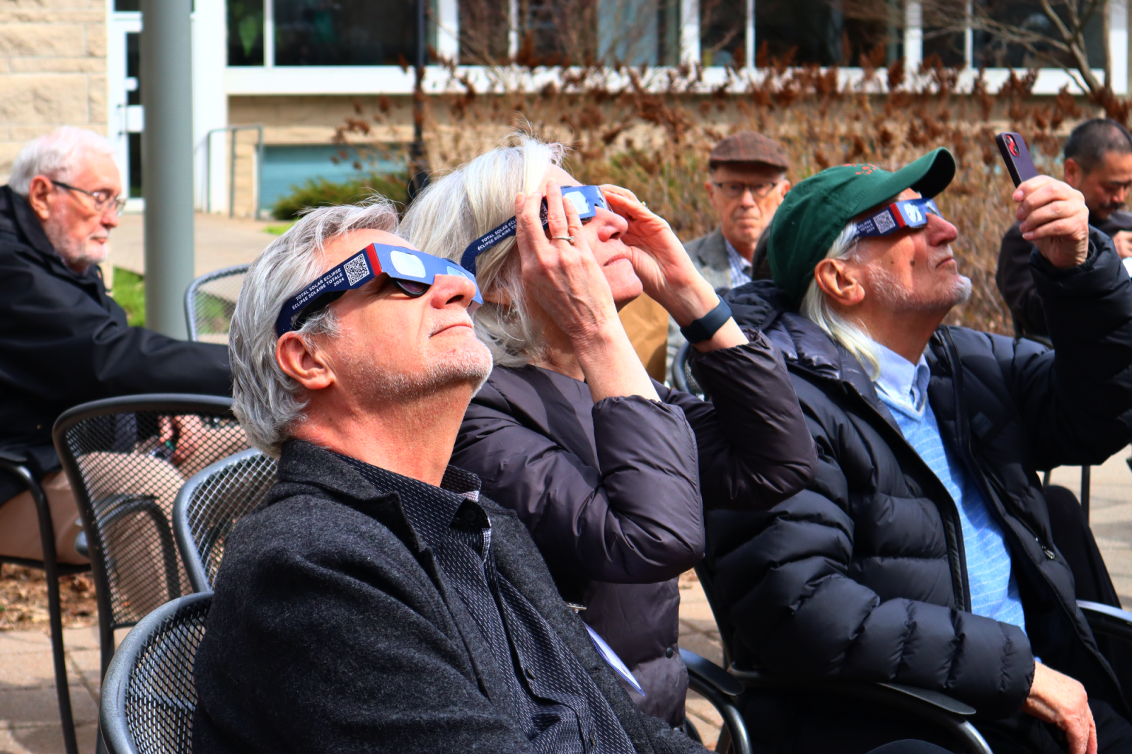 Dean Crow looking at the Eclipse