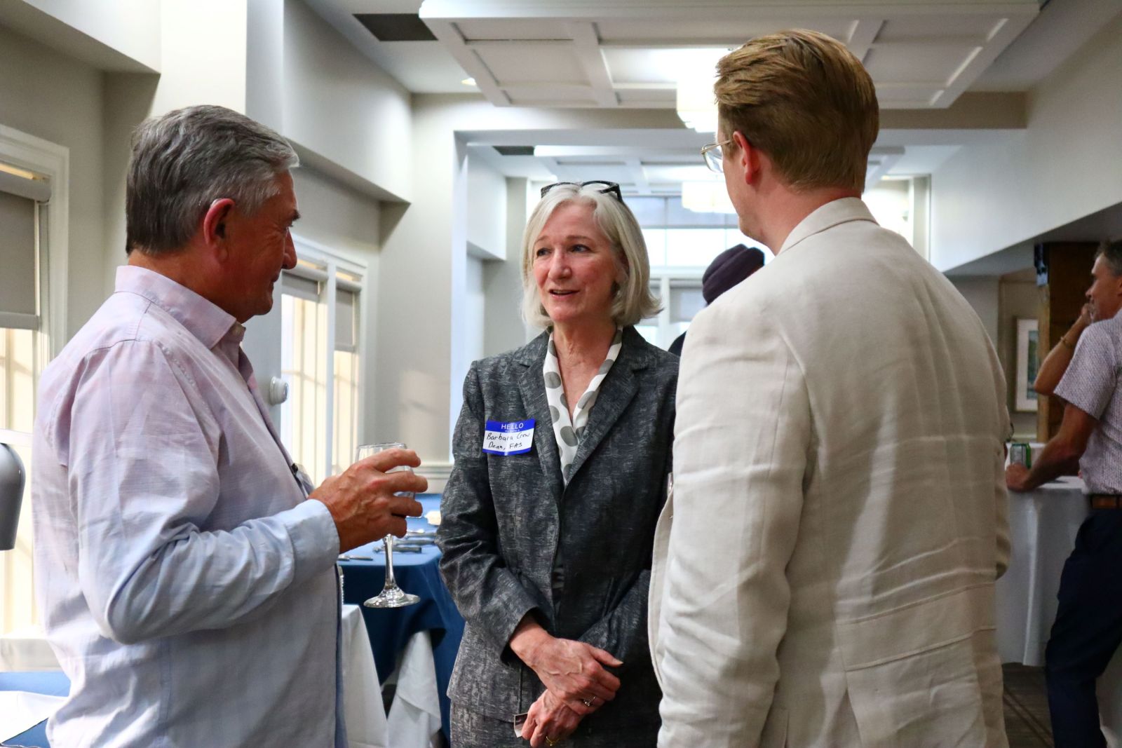 Dean Crow and alumni at Elevate Oakville