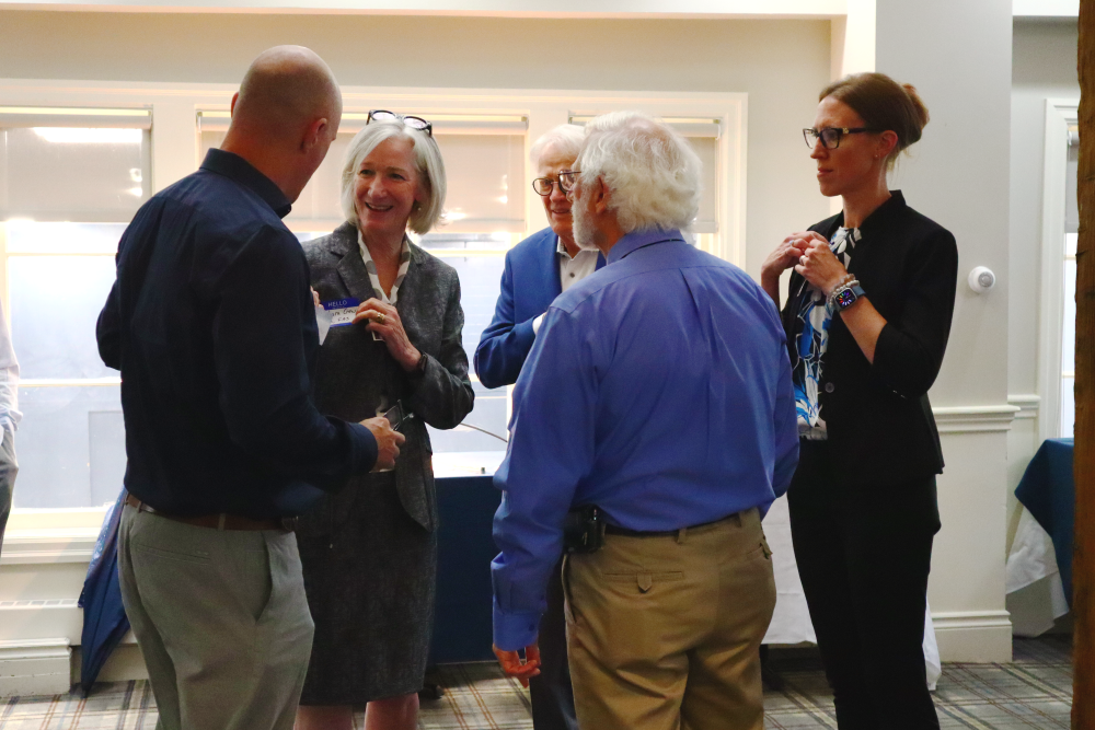 Dean Crow and alumni at Elevate Oakville