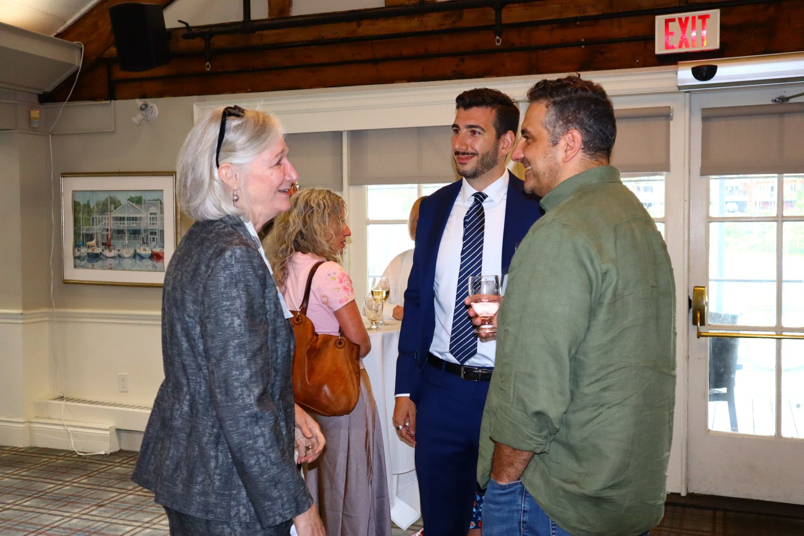 Dean crow and alumni at Elevate Oakville