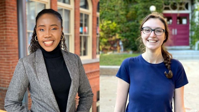 Left to right: Lara Aluko and Carli LaPierre