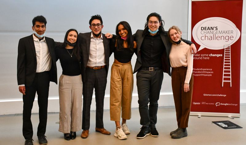 From Left to Right: Lakith Ranaweera, Tansy Hew, Keshiv Kaushal, Brittney Balcaran, Austin Yao and Alicia Parker