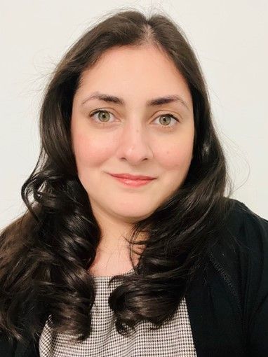 woman with long dark brown hair