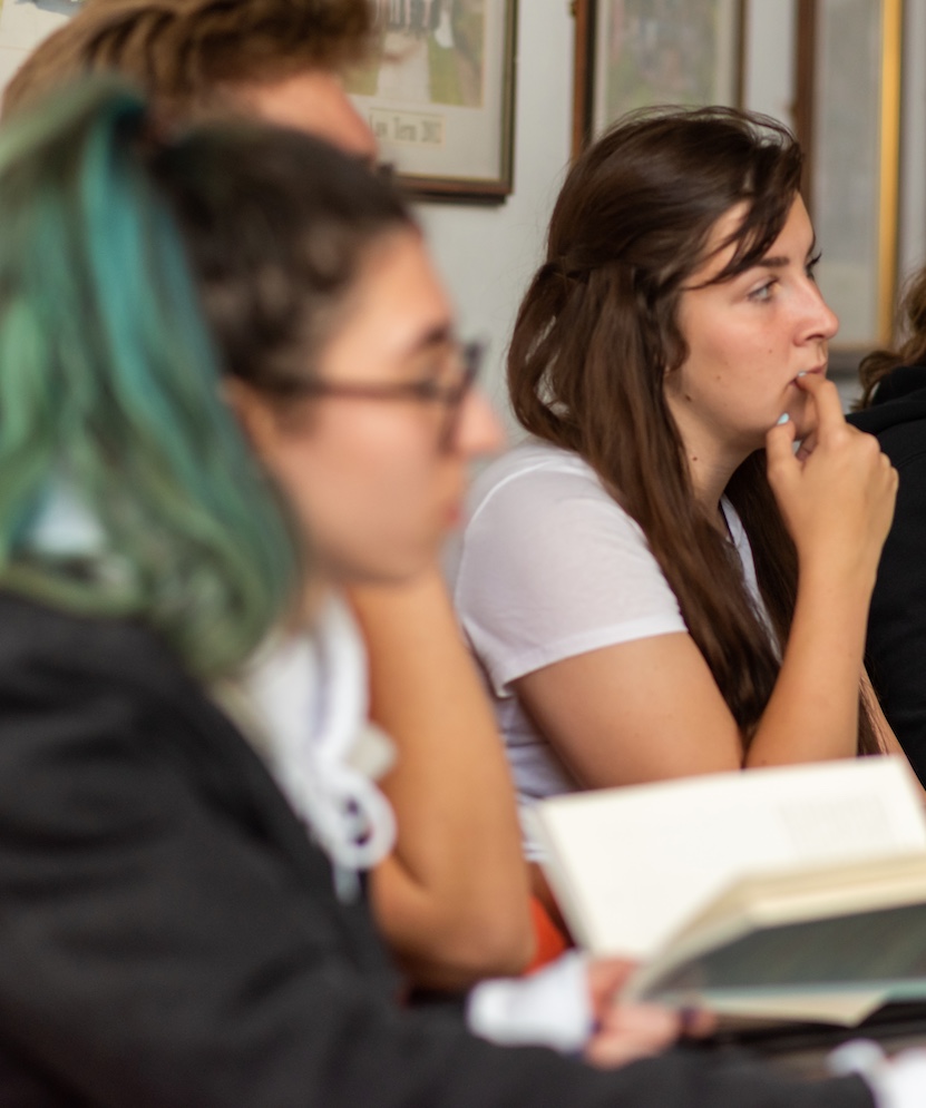 students attend a lesson
