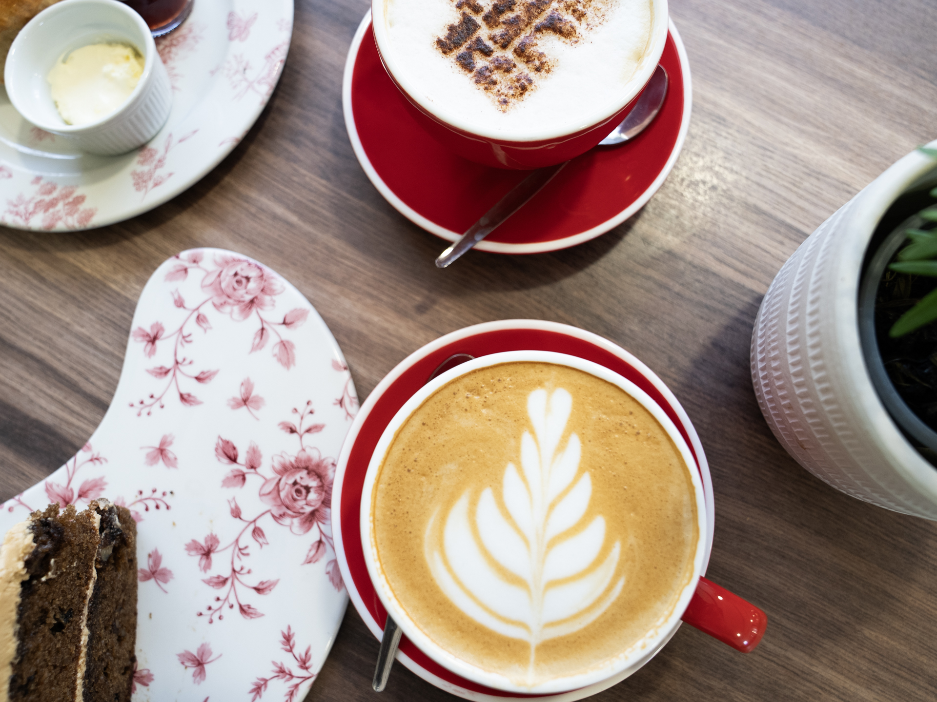 Coffee and Cake from above