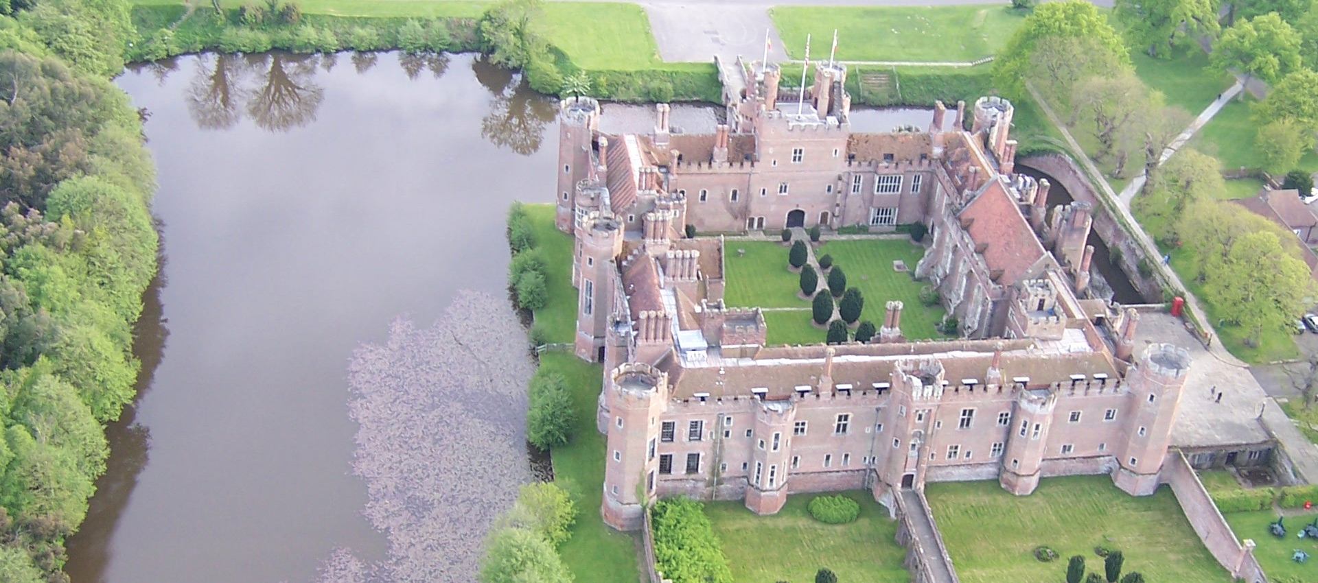 An aerial view of the Castle