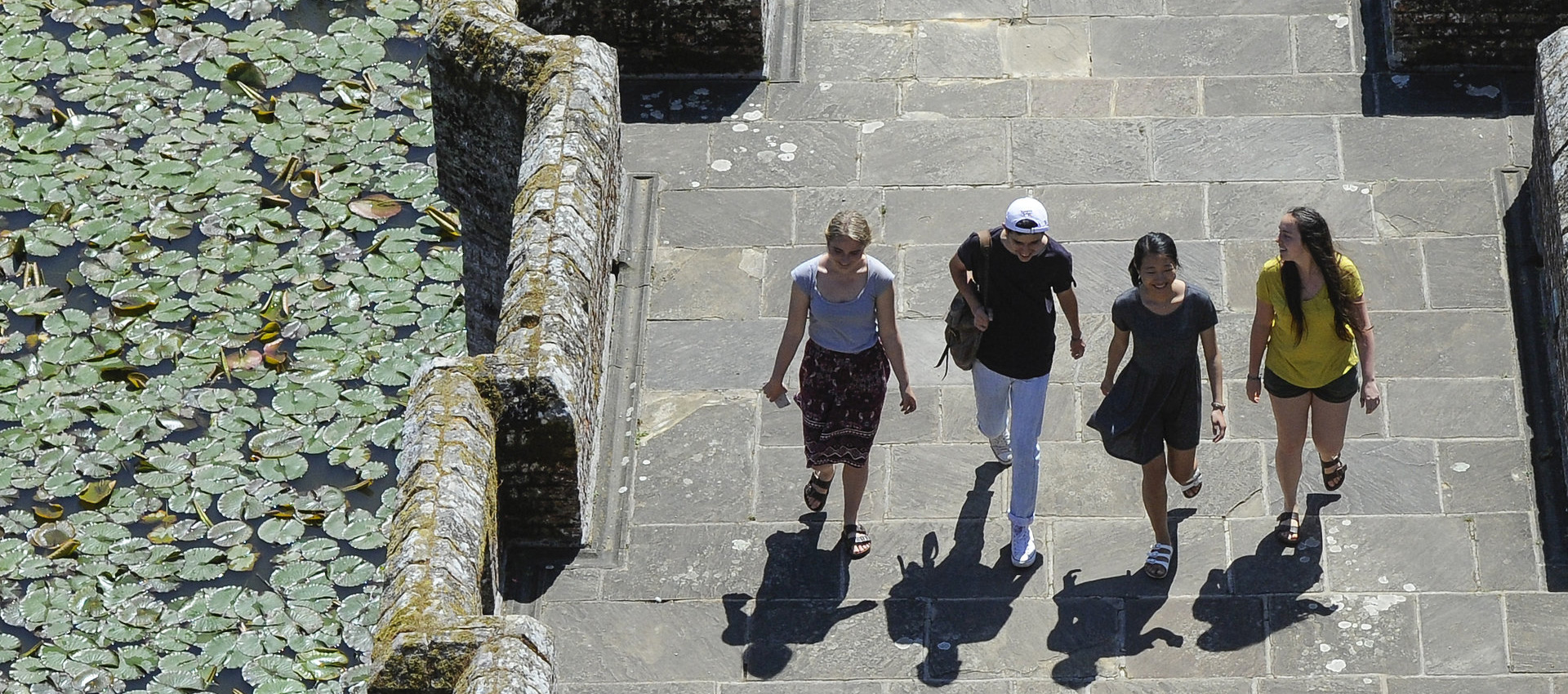 A view looking down on the Drawbridge