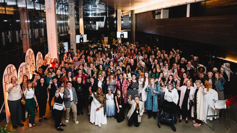 Cheers from the guests