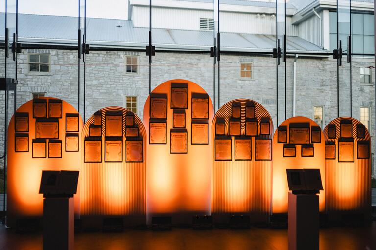 Who Is She? display wall