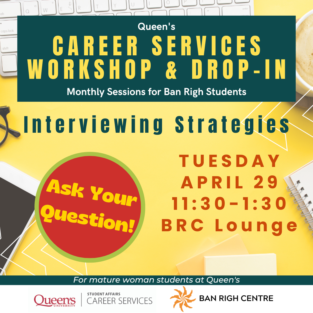 Career Services Workshop poster for April 29