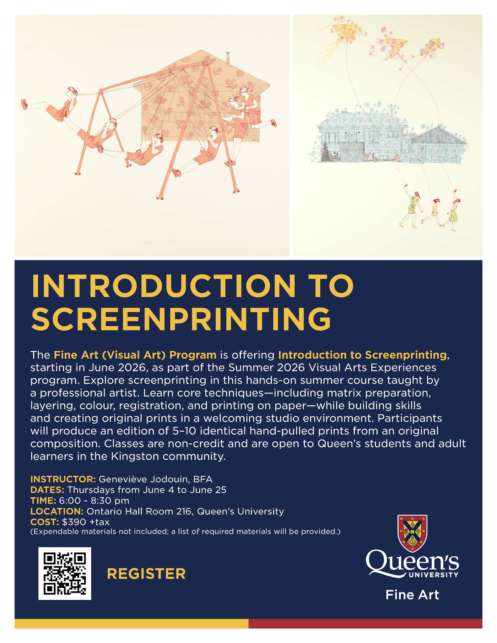 Intro to Screenprinting poster