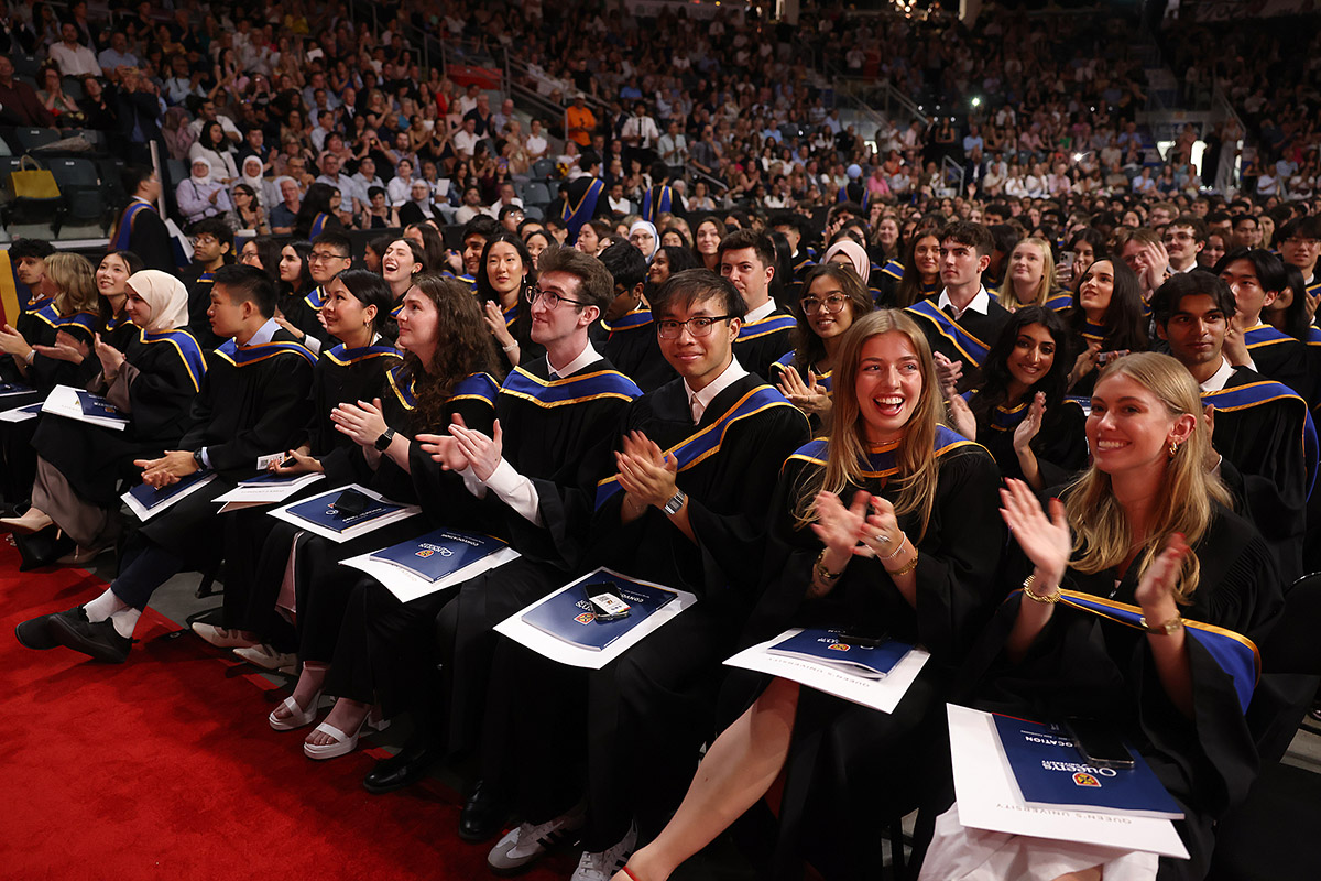 [students at convocation]