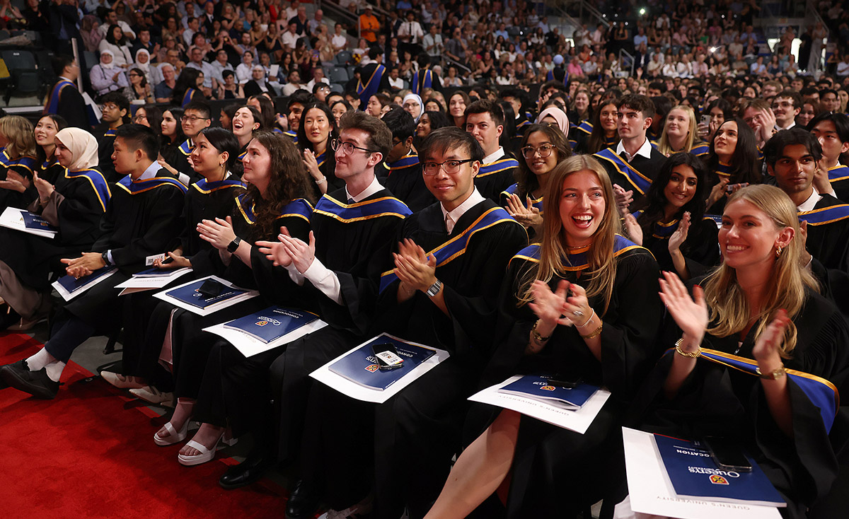 [students at convocation]