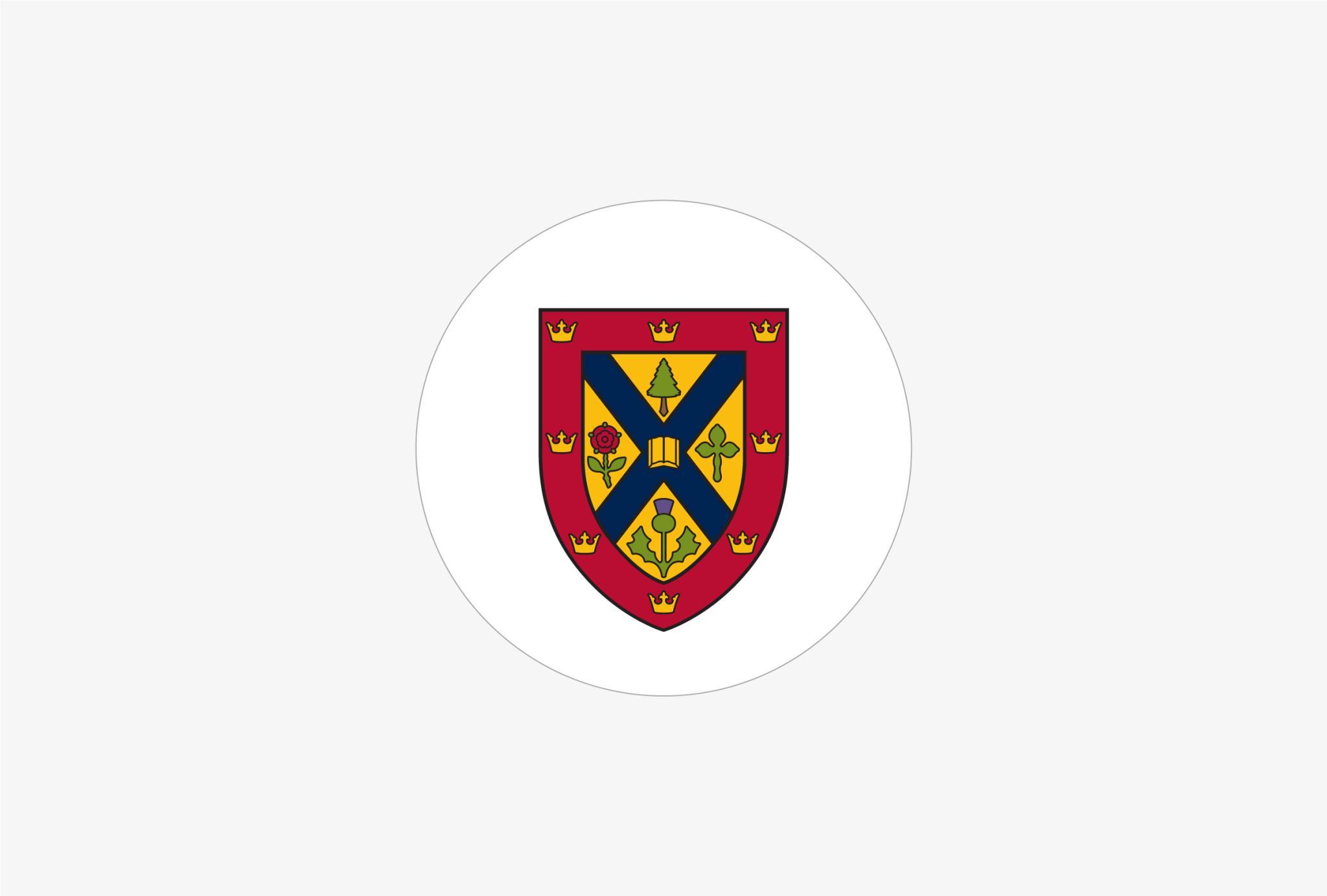 Queen's University shield as the circle profile picture