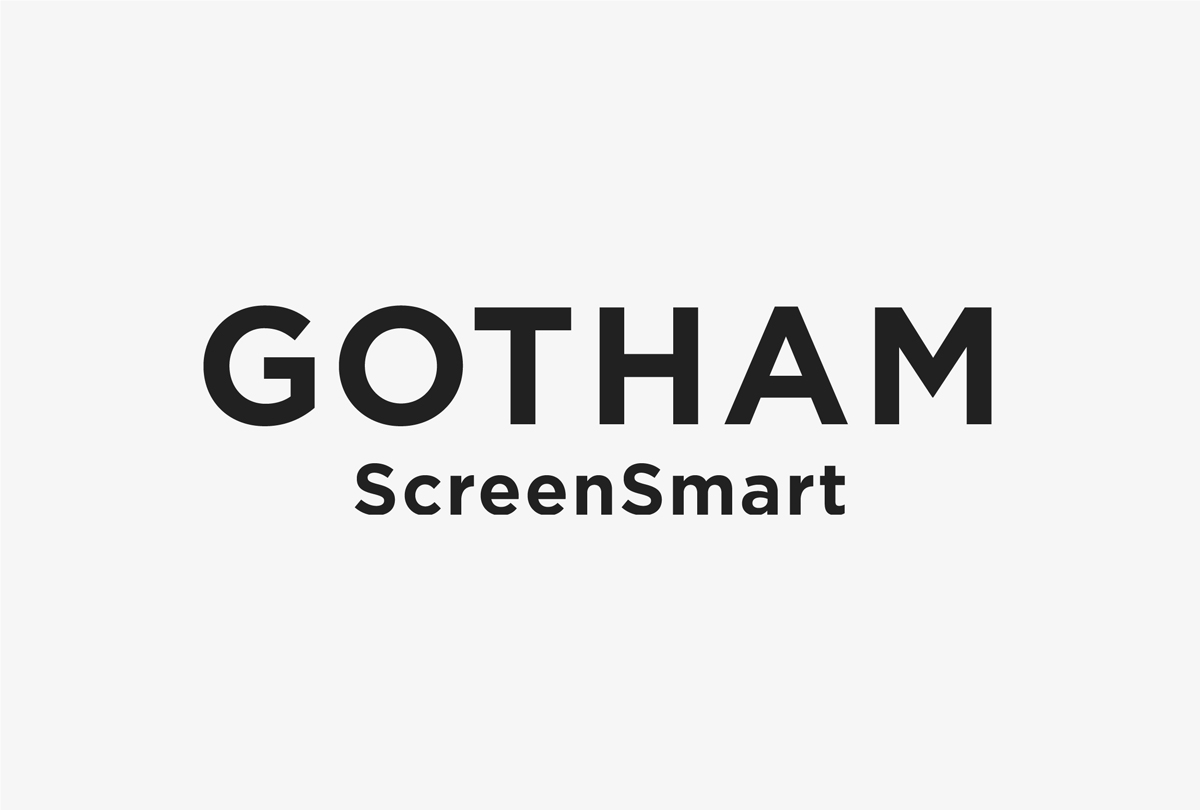 Typeface Gotham ScreenSmart