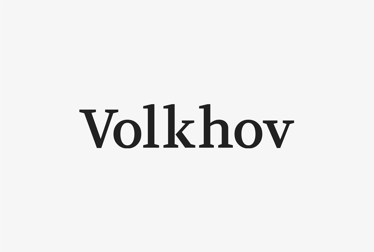 Typeface Volkhov