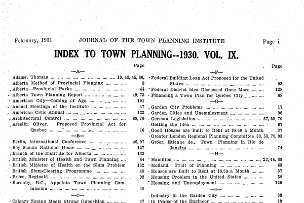 Journal of the TPIC Vol. 9 Index