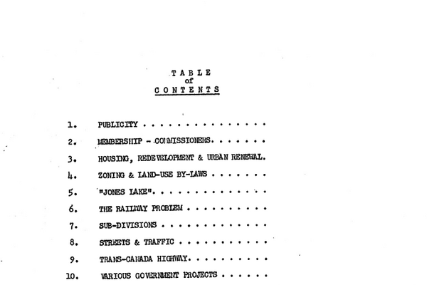 Moncton: History of the Town Planning Commission 1948-1965