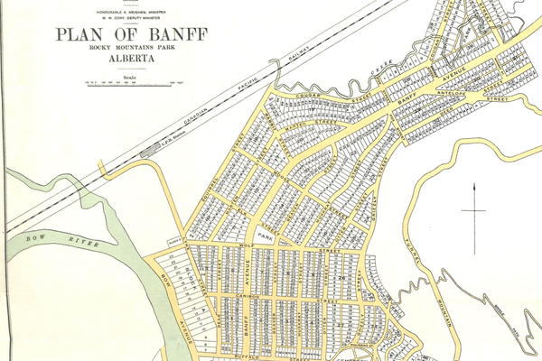 Plan of Banff Rocky Mountains Park, Alberta (1923)