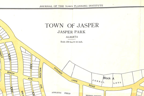 Town of Jasper Plan, Jasper Park, Alberta (1923)