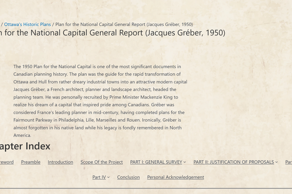 General Report on the Plan for the National Capital