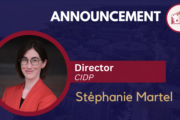 Announcement - Stephanie Martel as Director of the CIDP